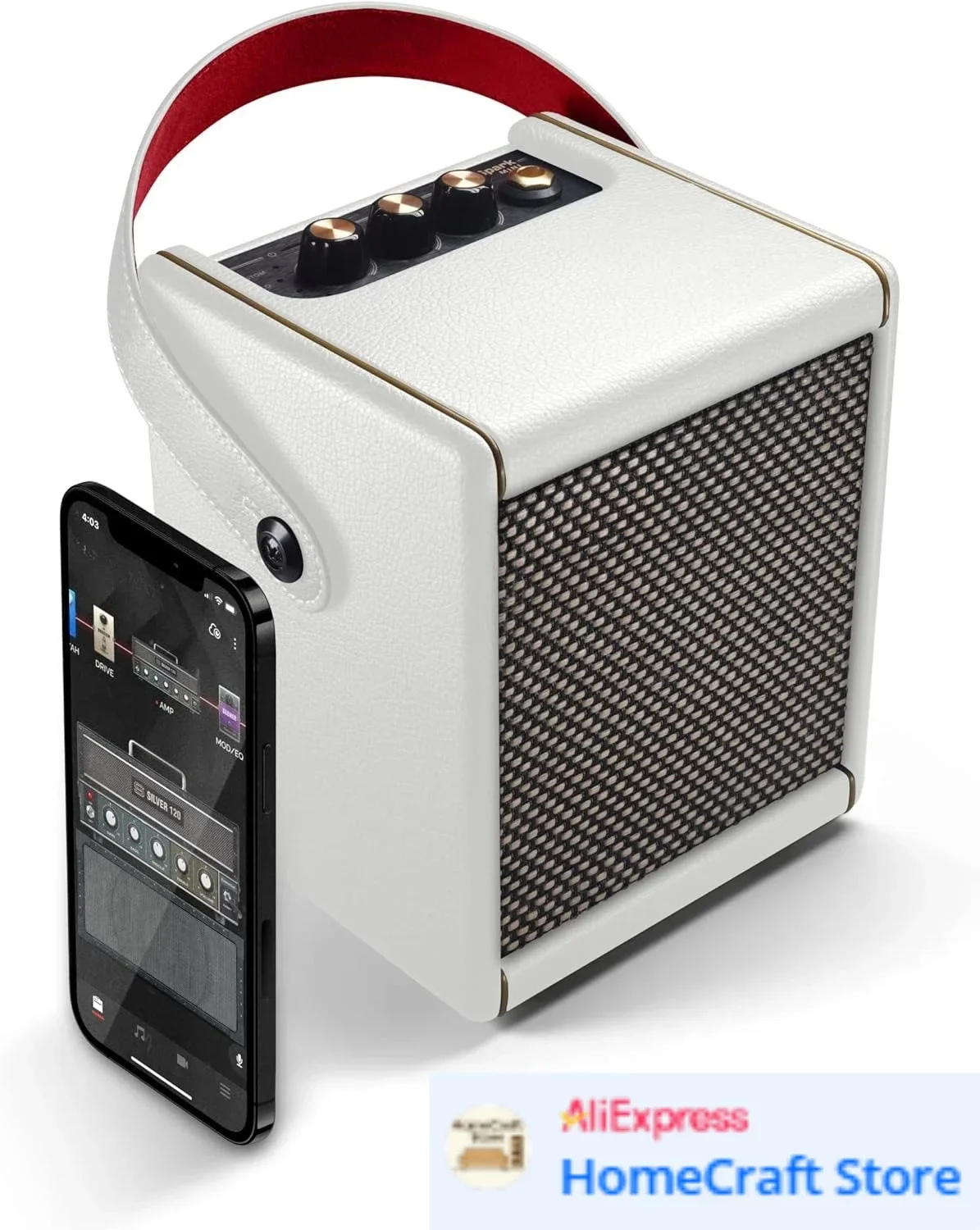 

Заводская цена. Маленький умный гитарный усилитель 10 Вт и Bluetooth-колонка. | Портативное звуковое оборудование для игры на гитаре дома или в дороге | Жемчуг