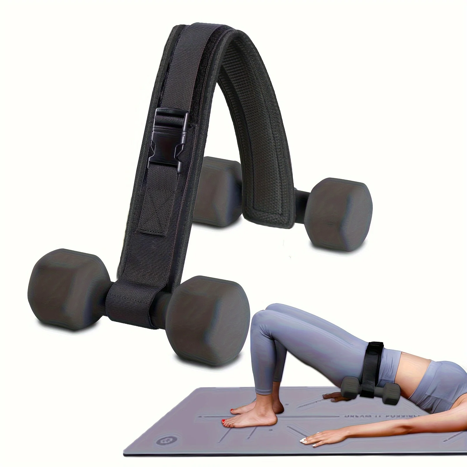 1pc Pro-Grade Hip Thrust Belt - Enhance Strength Training, Body Exercise, and Pilates with Dumbbells and Kettlebells