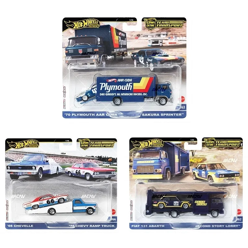 Hot Wheels Premium Car Culture Team Transport Series Gtr Ford Modelo de carro colecionável Brinquedos infantis Decoração de quarto Presente de aniversário