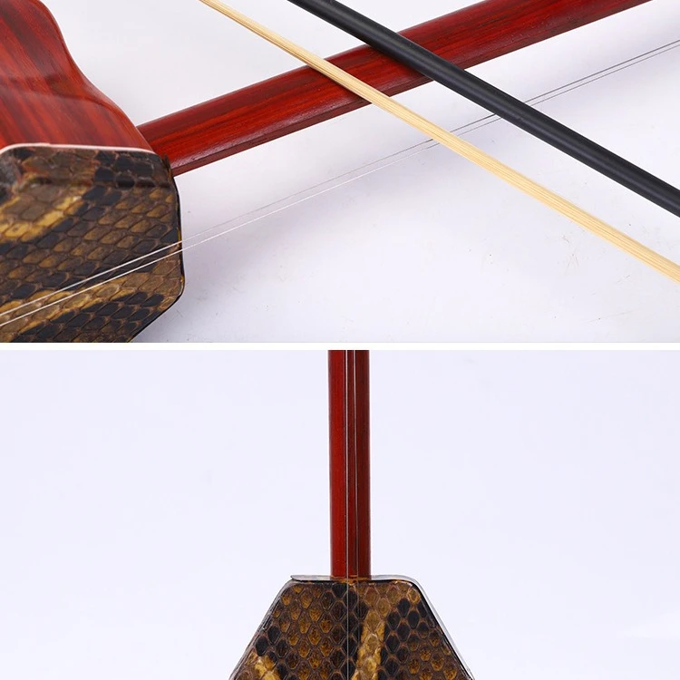 Hooqu Safflower Pear Wood Erhu, Myanmar Safflower Pear Beginner Playing Professional Erhu Full Set