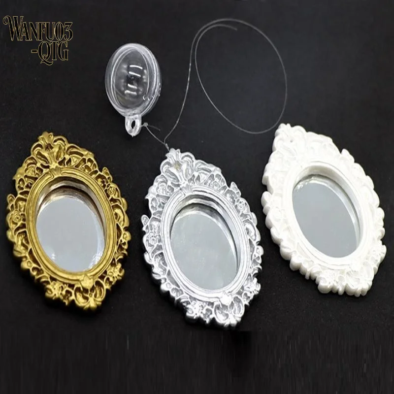 Hot Betta Training Mirror Floating Aquarium Decor Vintage Frame For Fighting Fish Exercise Tank Landscape Enrichment Ornament