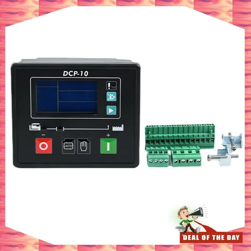 24-Hour Delivery DCP-10 Genset Controller Generator Automatic Controller LCD Control Panel Diesel Genset Parts GU610A/W 8-35V