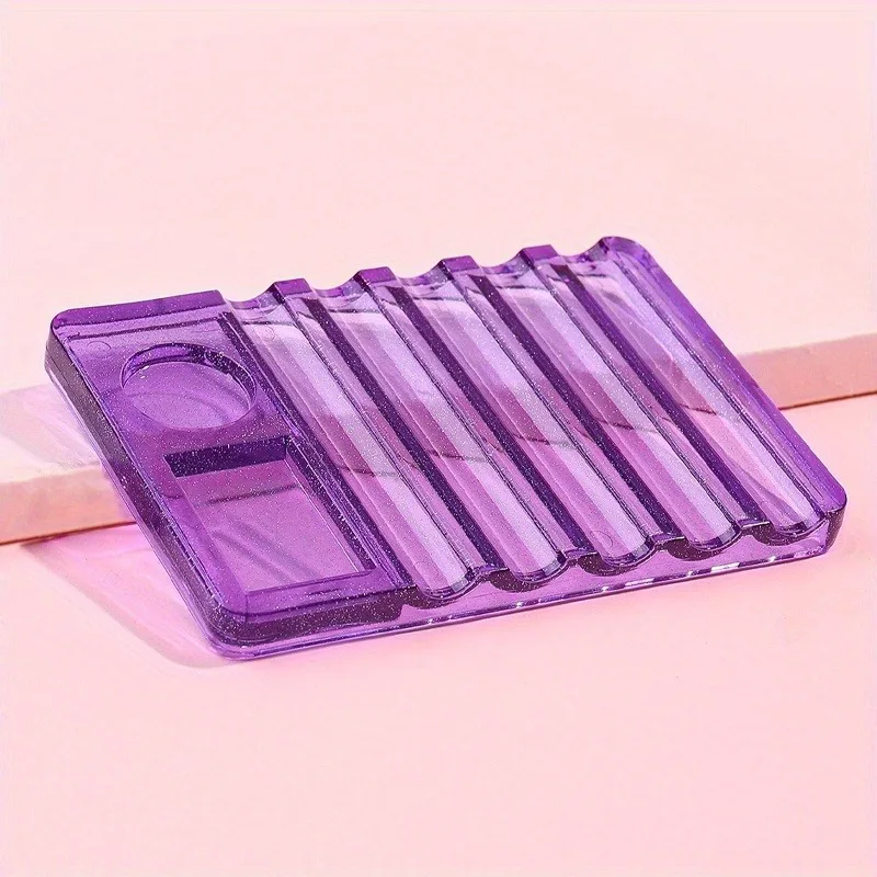 1/2PC Plastic Crystal Gel Brush Pen Display Holder Stand for Watercolor, Acrylic, and Oil Paints DIY Art Rest Shelf for Brushes