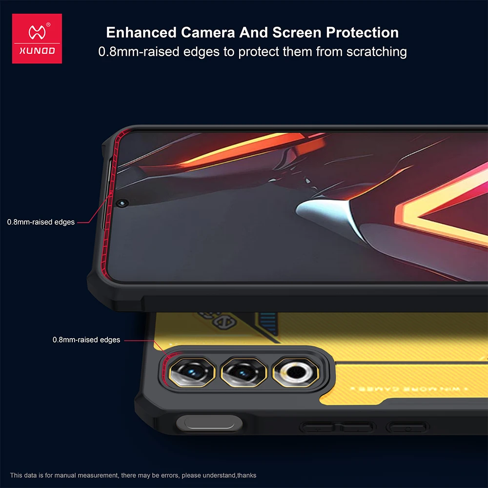 Xundd Funda for ZTE Nubia Neo 3 GT 5G Airbags Shockproof PC + TPU Clear Anti-fall Phone Protection Back Cover