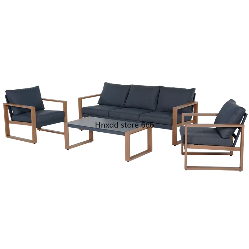 Outdoor sofa courtyard garden terrace sofa balcony card seat waterproof sunscreen leisure furniture