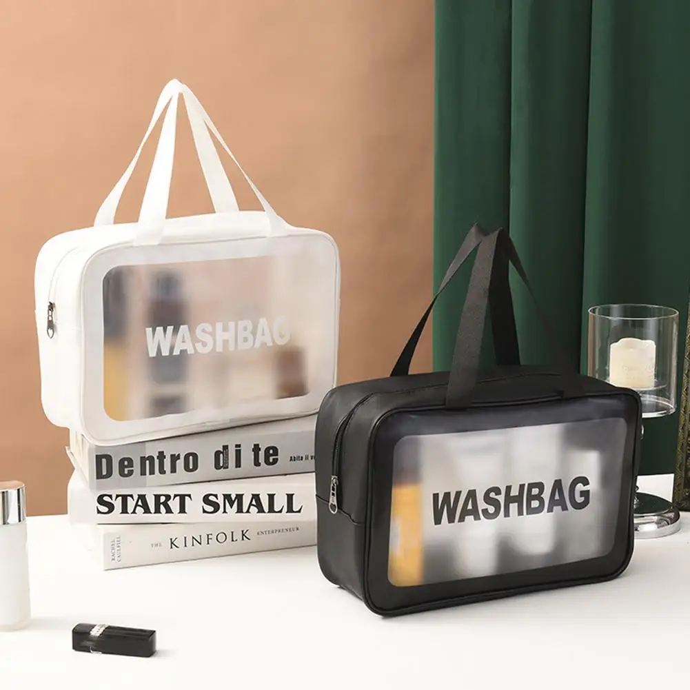 Transparent Cosmetic Bag PVC Women Zipper Clear Makeup Bags Beauty Case Travel Make Up Organizer Storage Bath Toiletry Wash Bag