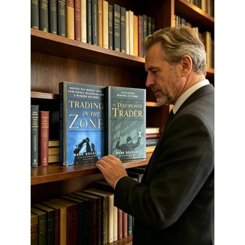 2 Books Set Trading in The Zone + The Disciplined Trader By Mark Douglas - Stock Market Trading Psychology Books for Investors