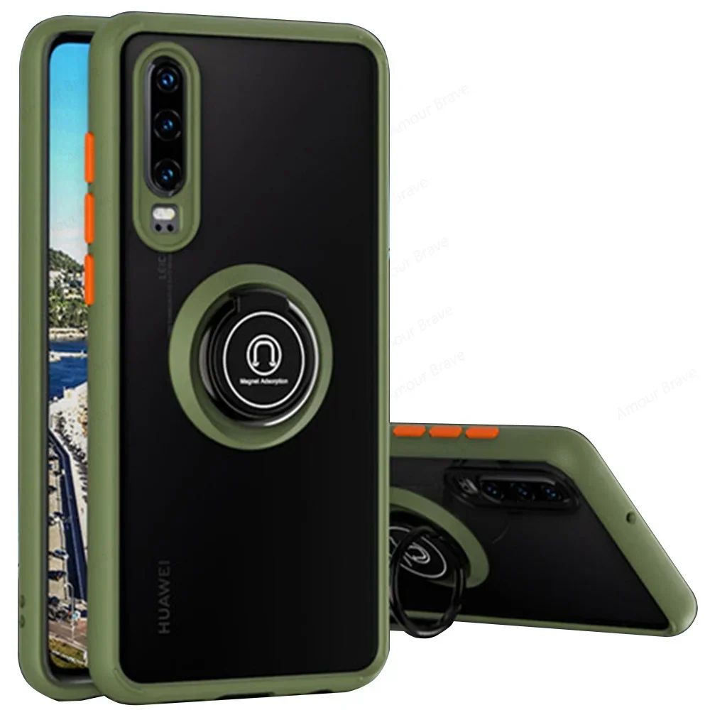 

Magnetic Holder Phone Case For Huawei P30 Lite P20 P40 P50 Pro Nova 5T 8i 9 10 Shockproof Cover For Huawei P30 Pro Case Bracket