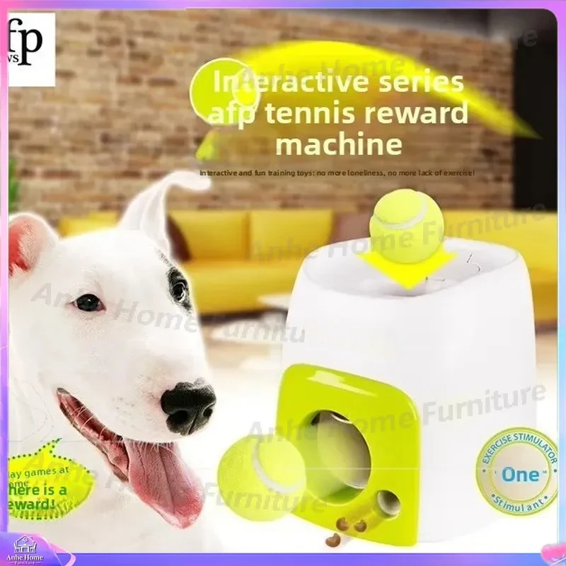 Smart Dog Tennis Ball Launcher Automatic Pet Feeder APP Control Interactive Toy Reward Puppy Training Supplies