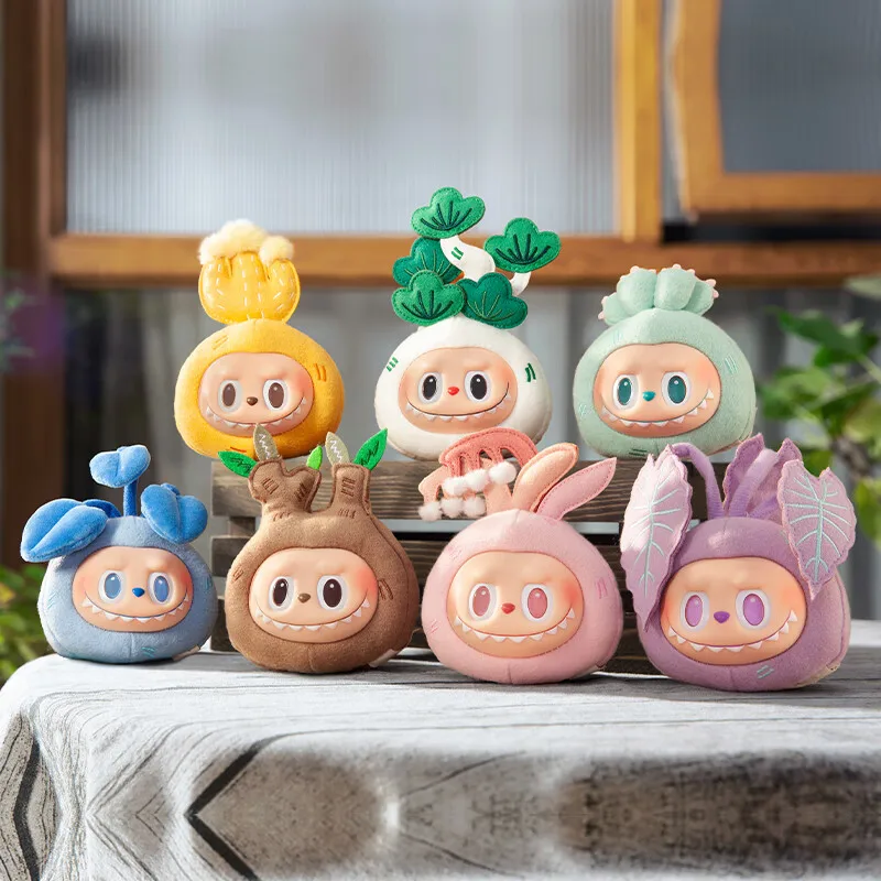 Potted Labubu Potted Plant Series The monster Vinyl Face Blind Box Action Figures Cute Model Dolls Room Decoration Kids Toy Gift