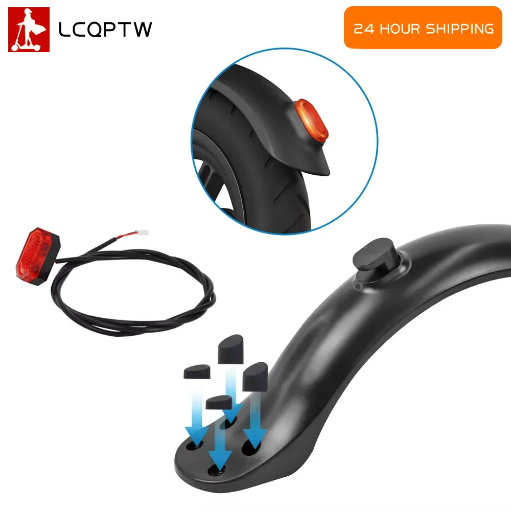 

Electric Scooter Rear Mudguard Bracket Tail Light for 4 Screws Fender Rubber Cap Set For 4 holes E-Scooter Fenders Accessories