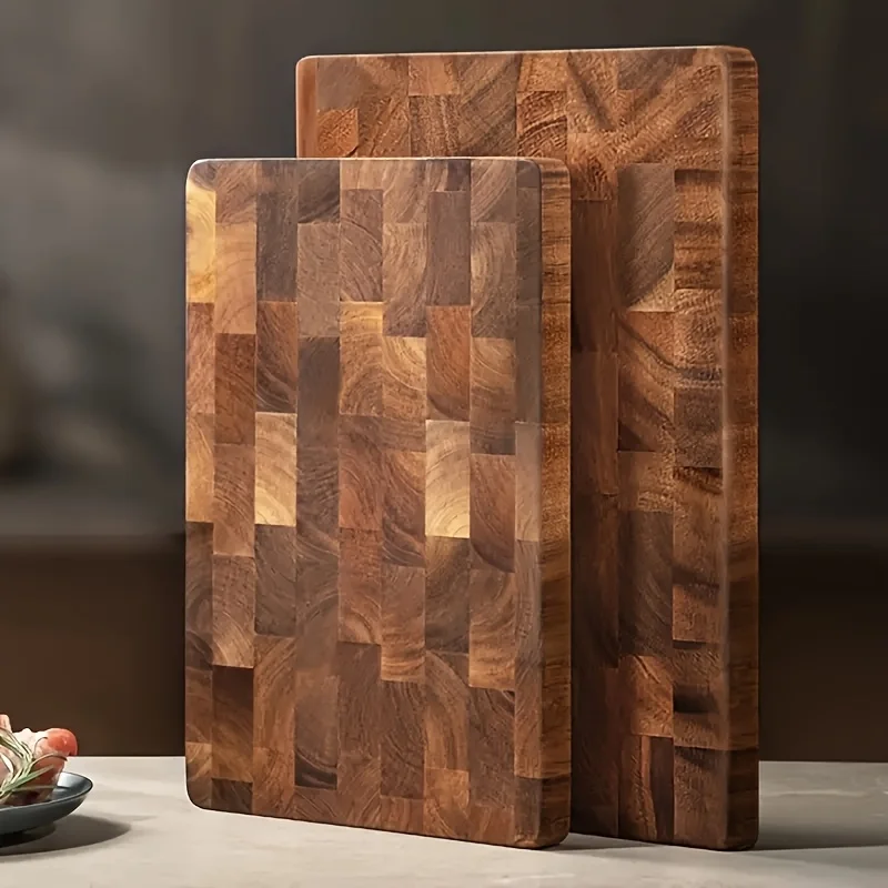 

3pcs Set - High Quality Wooden Cutting Board Set, Safe And Harmless, Durable Wooden Blocks, Suitable for Meat, Cheese, Bread, Vegetables, Fruits, Ideal Kitchen Utensils, Perfect Family Gifts, Suitable for Home And Dormitory Use