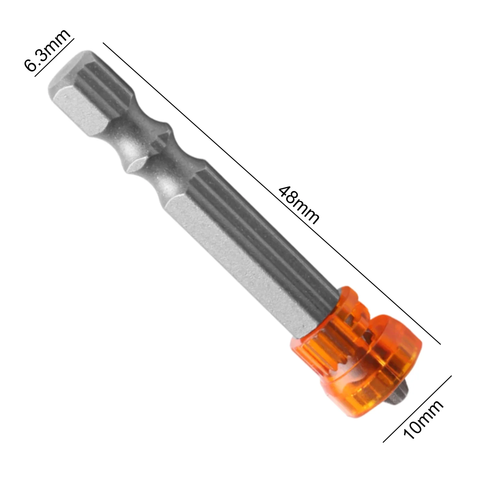 

5pcs PH2 Magnetic -Phillips Cross Screwdriver Bits Set 1/4 Inch Hex Shank Screwdriver Holder Ring Set For Plasterboar