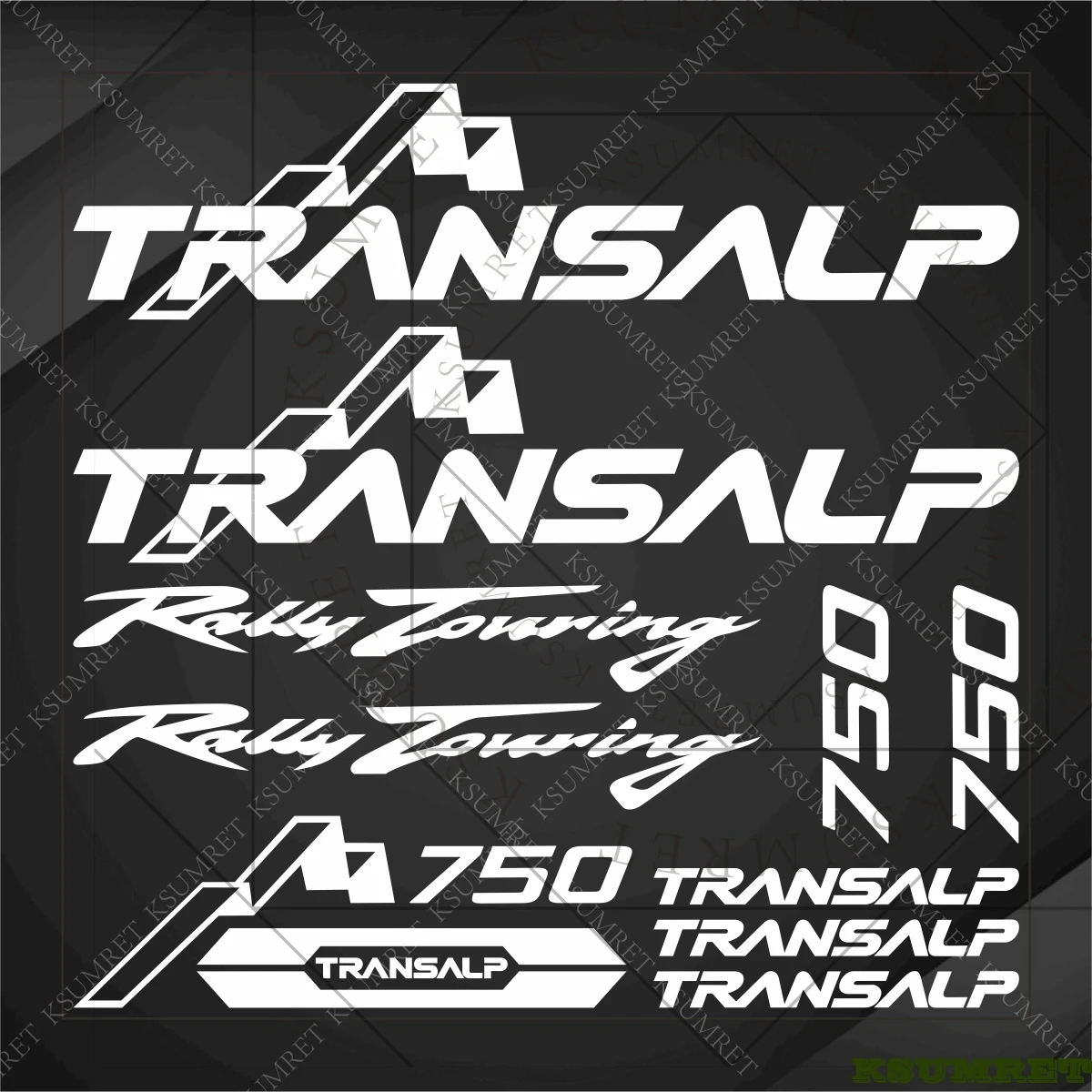 

For TRANSALP 750 Motorcycle Stickers Logo Tank Rally Touring Helmet Exhaust Accessories Waterproof