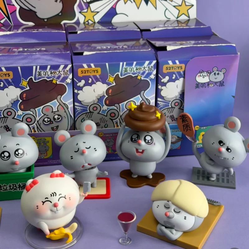

Коллекционная фигурка 52TOYS Blind Box Meiji и Big Mouse из серии «Благоприятное психическое состояние», модная игрушка, настольное украшение, подарок-сюрприз