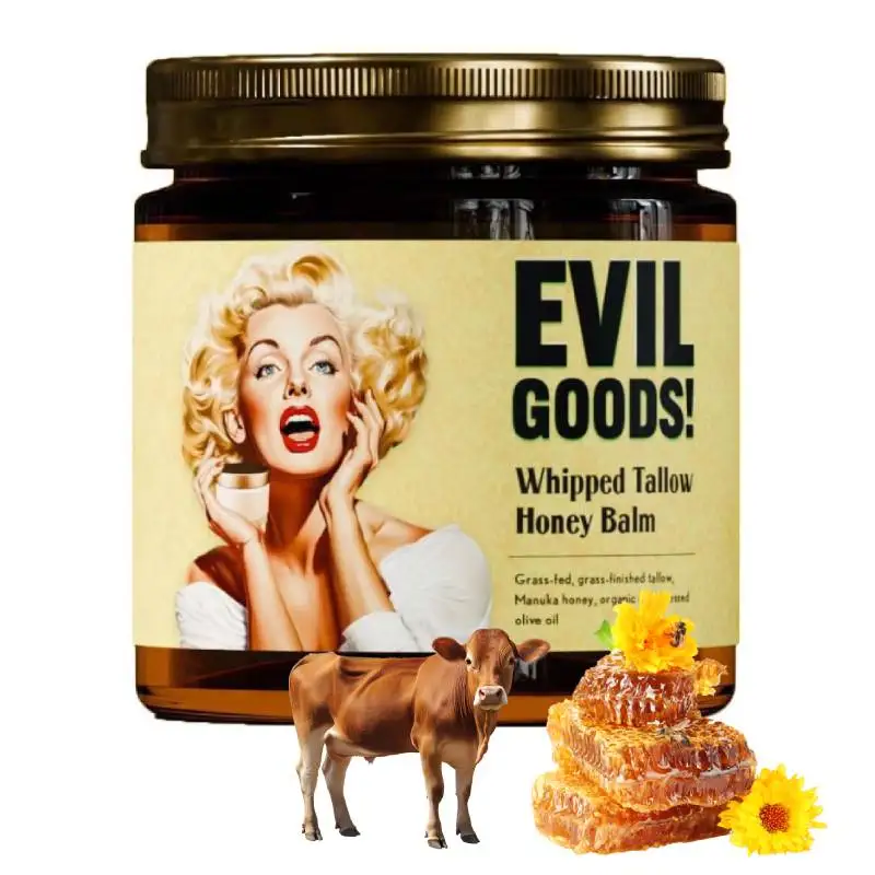 Бальзам с белой говядиной Tallow Manuka Honey для кожи, лица и тела, без запаха, с травой, органический крем для лица, лосьон для тела Бальзам с белой говядиной Tallow Manuka Honey для кожи, лица и тела, без запаха, с травой, органический крем для лица, лосьон для тела