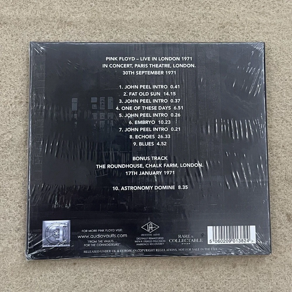 Pink Floyd Live In London 1971 Live Album Rock Music CD Classic Psychedelic Rock Band Brand New Sealed In Stock