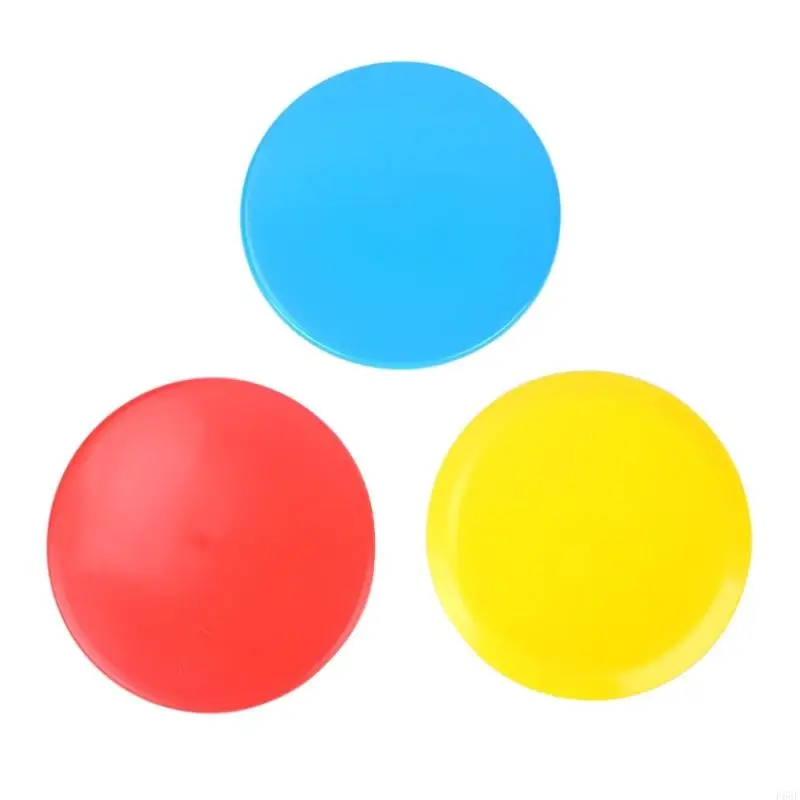 F68F 8 inch Flying Disc Flying Saucers Flying Disc Backyard Game Fun Summer Outdoor Activities Game for Camping Parties Favor