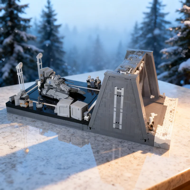 

5278 деталей MOC: Имперский средний транспортный комплекс для звездных битв, модель-конструктор, архитектурные блоки, рождественский подарок, идея для игрушки, развивающая игрушка, сделай сам