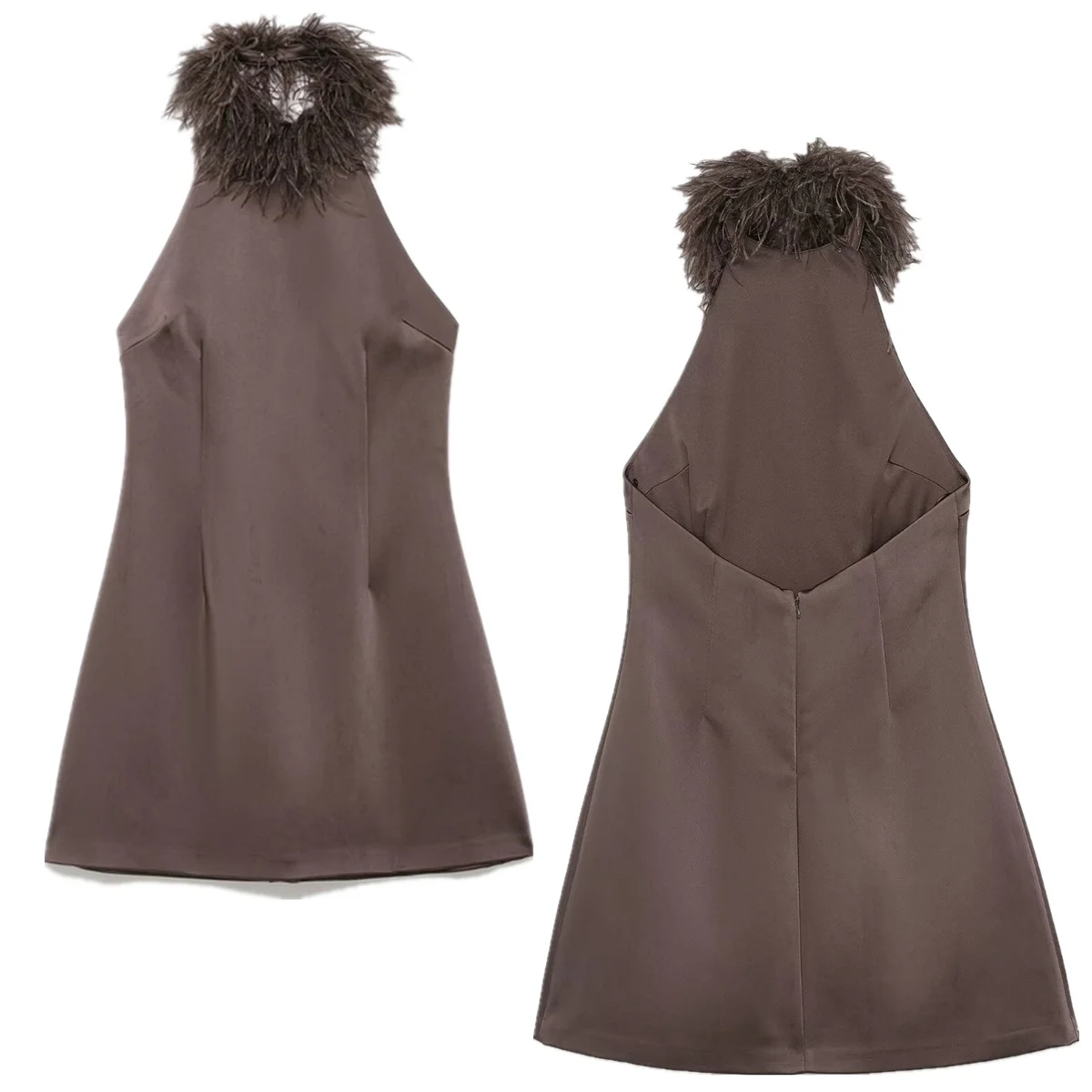 فساتين حفلات أنيقة من الساتان من Dave&Di فستان قصير موضة ربيع 2026 ملابس نسائية ، فساتين نسائية من فيستدوس #1