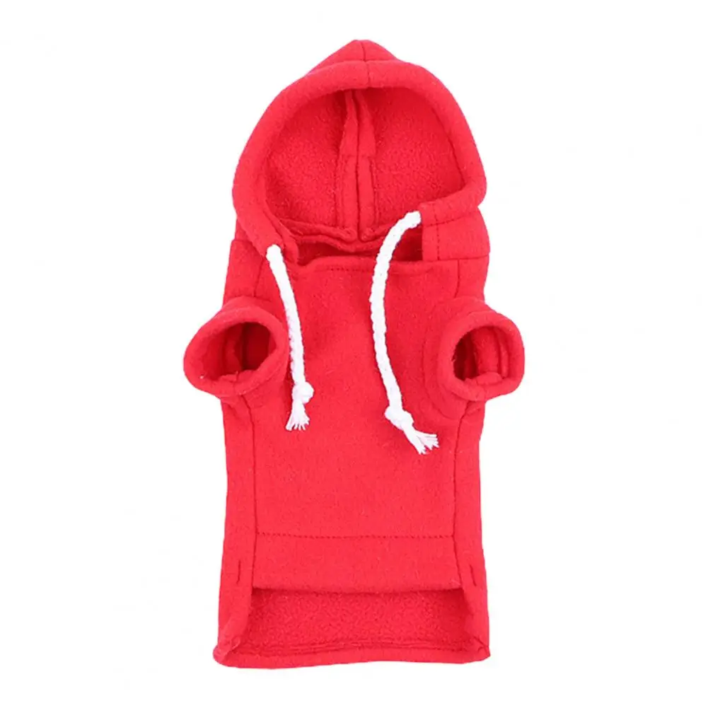 Pet Hoodie Adorable Ferret Hoodie with Drawstring Hood Thick Fleece Cute Hamster Guinea Clothes for Foreleg Elastic for Small