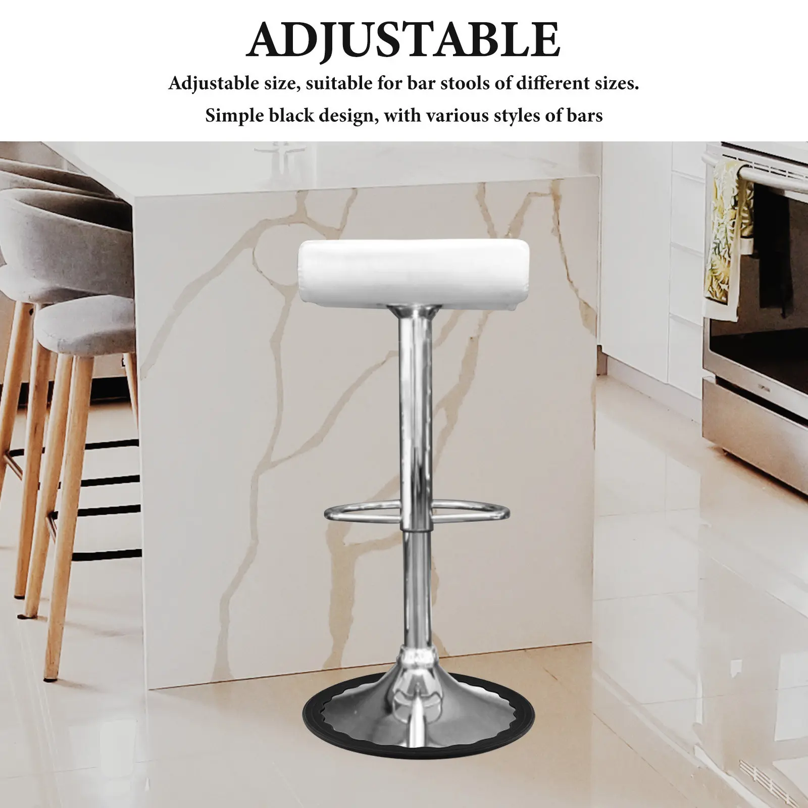 2Pcs Furniture Leg Covers Rubber Chair Leg Protectors Floor Pads Bar Stool Foot Pads Nonslip Scratch Resistant Antiskid
