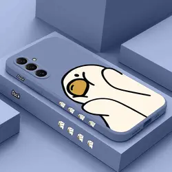 A55 Great White Duck Silicone Phone Case For Samsung A55 A53 A70 A52S A50 A22 A71 A23 A72 A91 A34 A32 A33 A24 A31 A51 A54 Cover