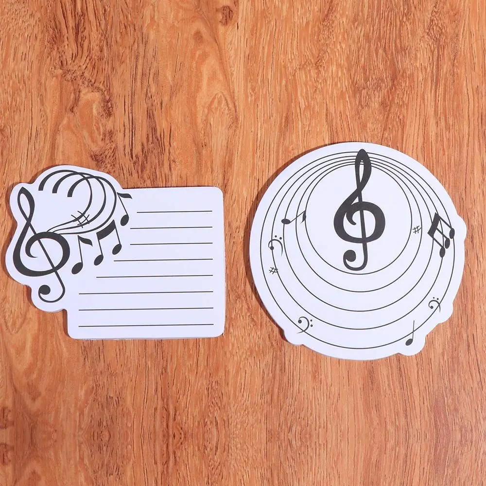 10Pcs/Set Self-adhesive Music Note Sticky Notes Smooth Writing 30 Sheets/Book Writing Memo Pad Creativity Various Music Shapes