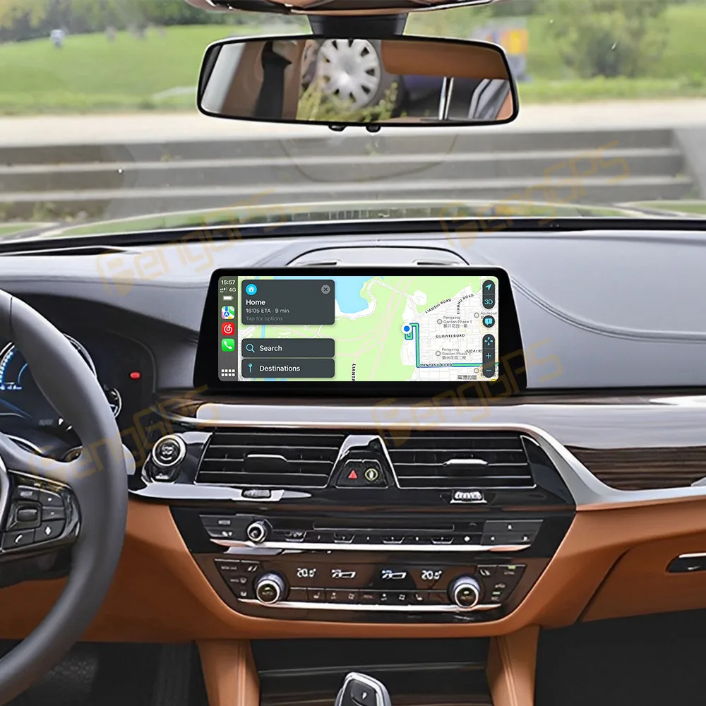Radio de coche Linux Carplay para BMW 5 Series 2018-2020 EVO reproductor Multimedia estéreo automático con vídeo Youtube Host de música móvil BT FM