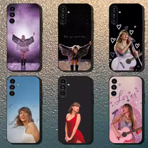 Hot T-Taylors S-Swift Singer Phone Case For Samsung Galaxy A13,A21s,A22,A31,A32,A52,A53,A71,A80,Soft Black Shell