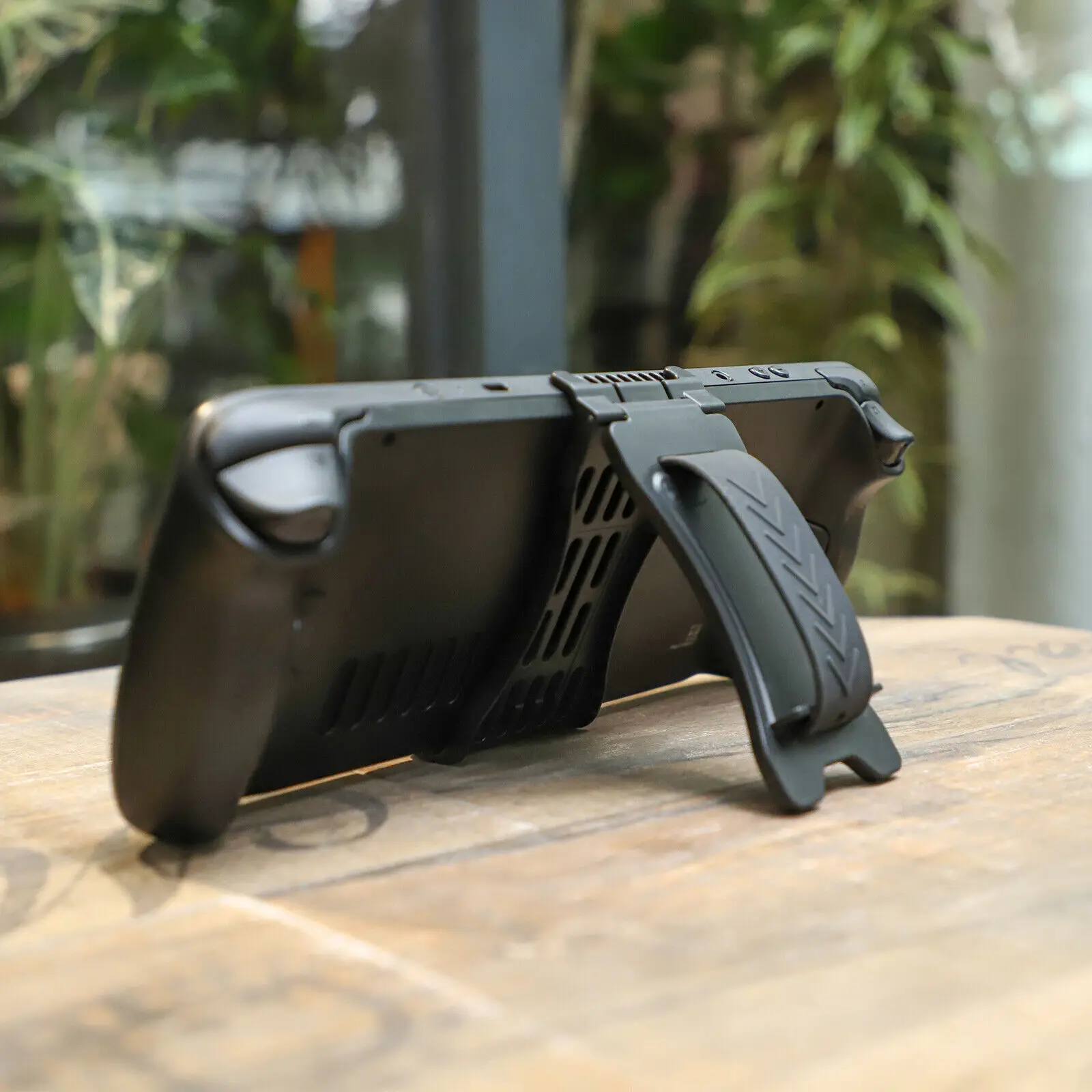 حامل حامل بنك الطاقة لمشبك الهاتف المحمول على سطح البخار 2 في 1 حامل بطارية بحجم راحة اليد مع ملحقات حزام من السيليكون الناعم