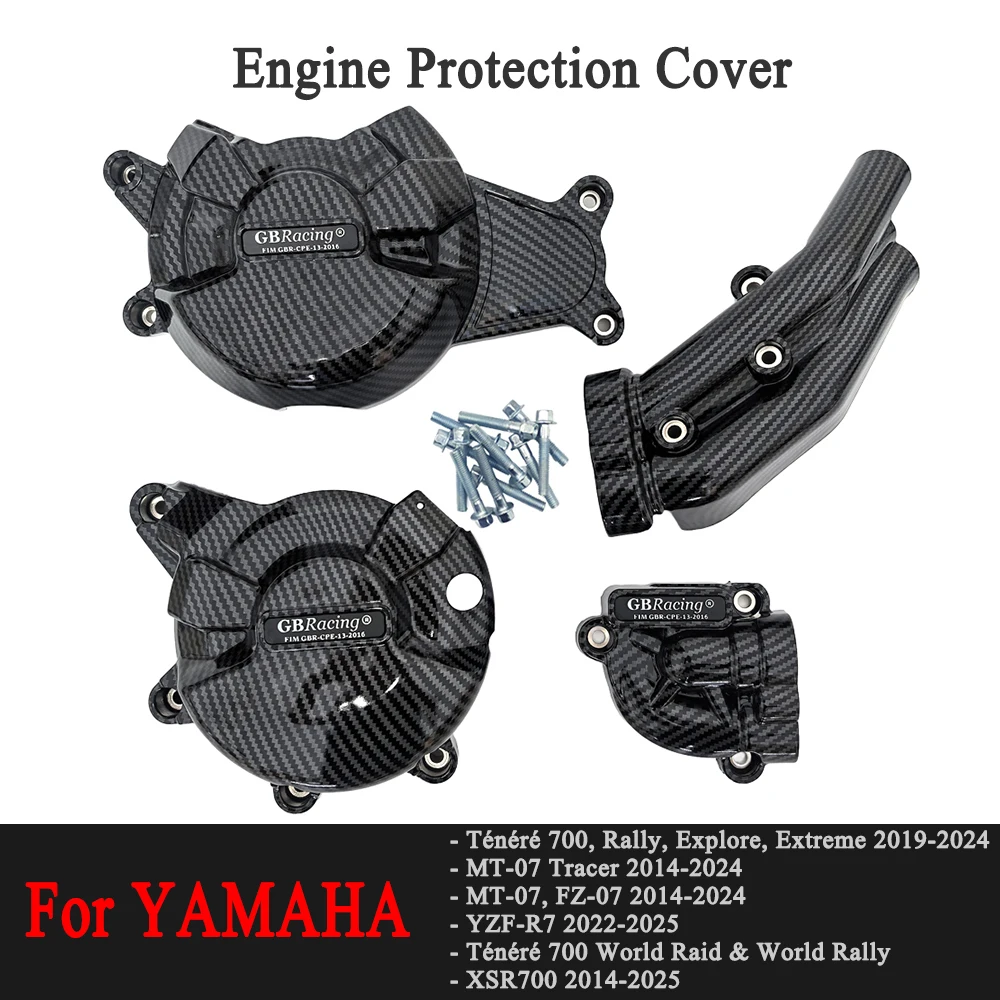 

GB Racing Engine Cover MT07 FZ07 XSR700 TENERE700 2014 to 2025 For YAMAHA Motorcycle Alternator Clutch Protection Accessories