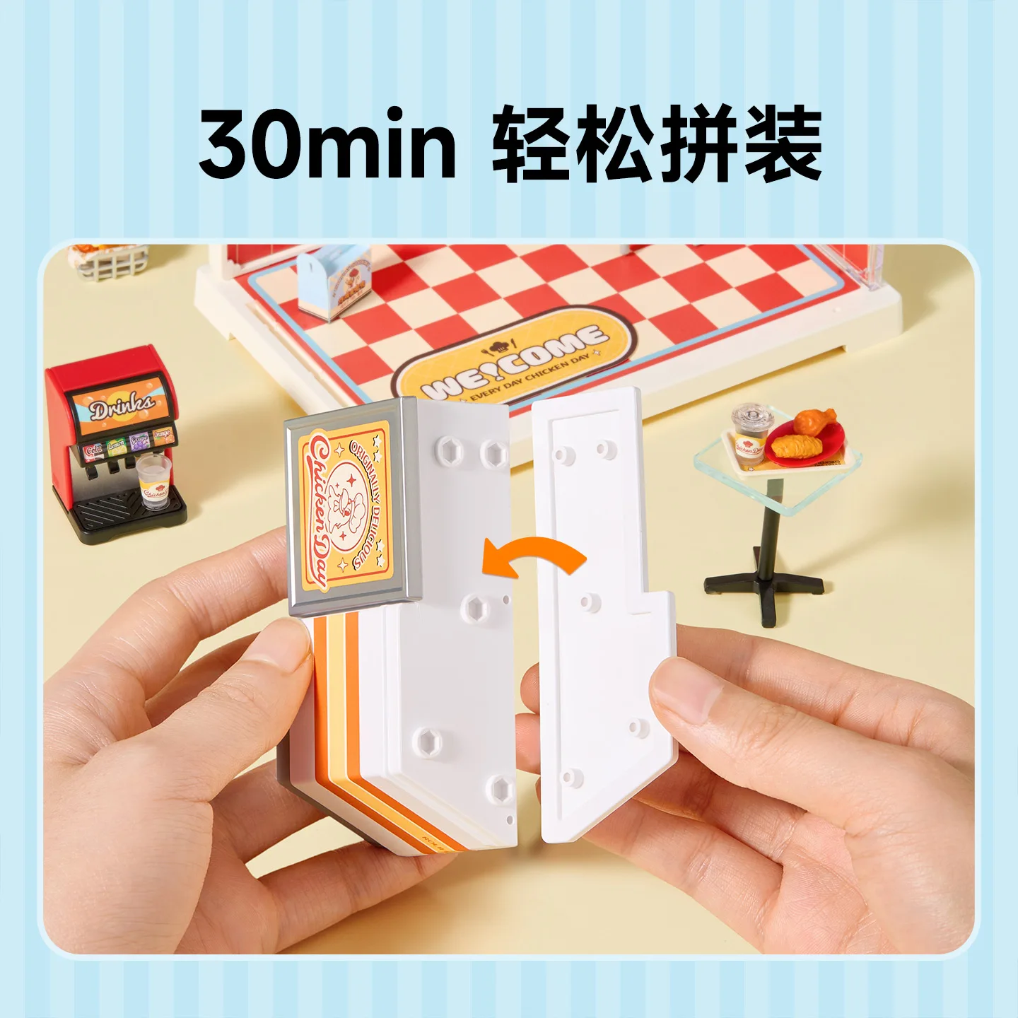 Originale Rolife Super World Nuovo Prodotto Mini Building Block Assemblaggio Giocattolo Cabina Fai da Te Modello in Miniatura Modello di Montaggio Regalo a Sorpresa