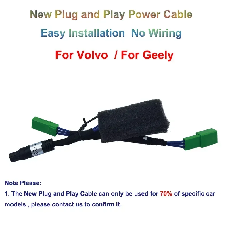 Rejestrator samochodowy Kamera samochodowa Plug and Play Kabel zasilający do Volvo XC60 XC90 XC40 S60 S80 S90 V60 V90 V70 V40 do Geely Monjaro Tugella KX11