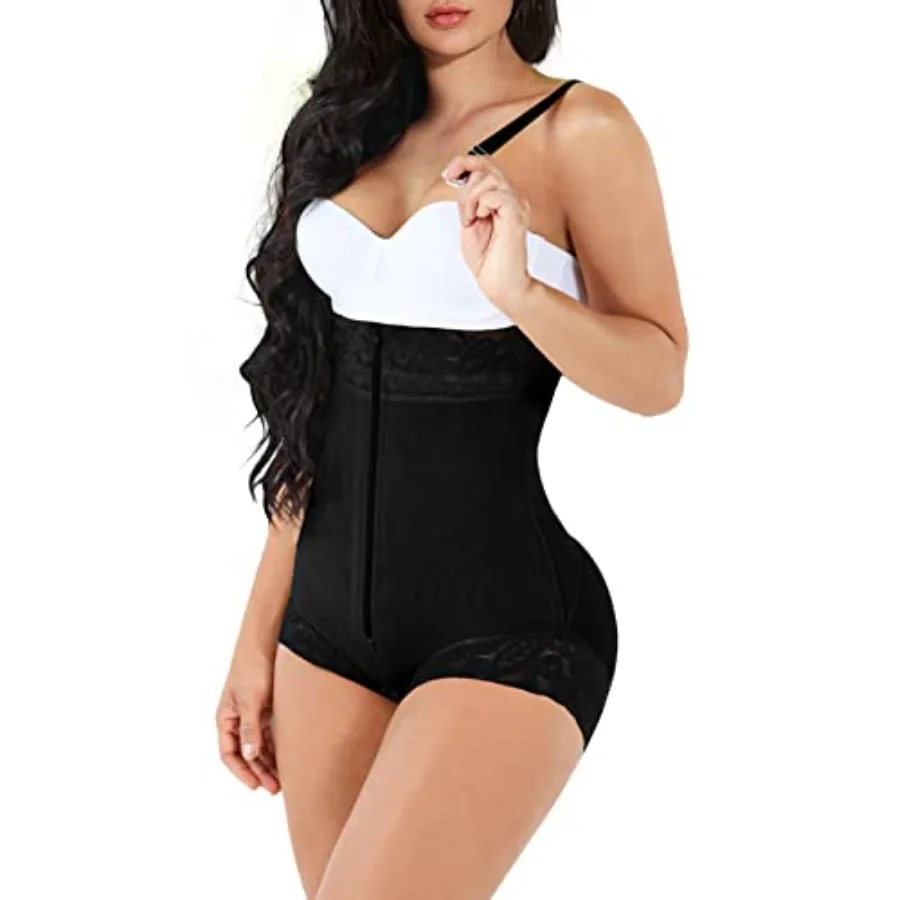 

Shapewear for Women Tummy Control Fajas Colombianas Body Shaper Butt Lifter Compression Garment Open Bust Bodysuit