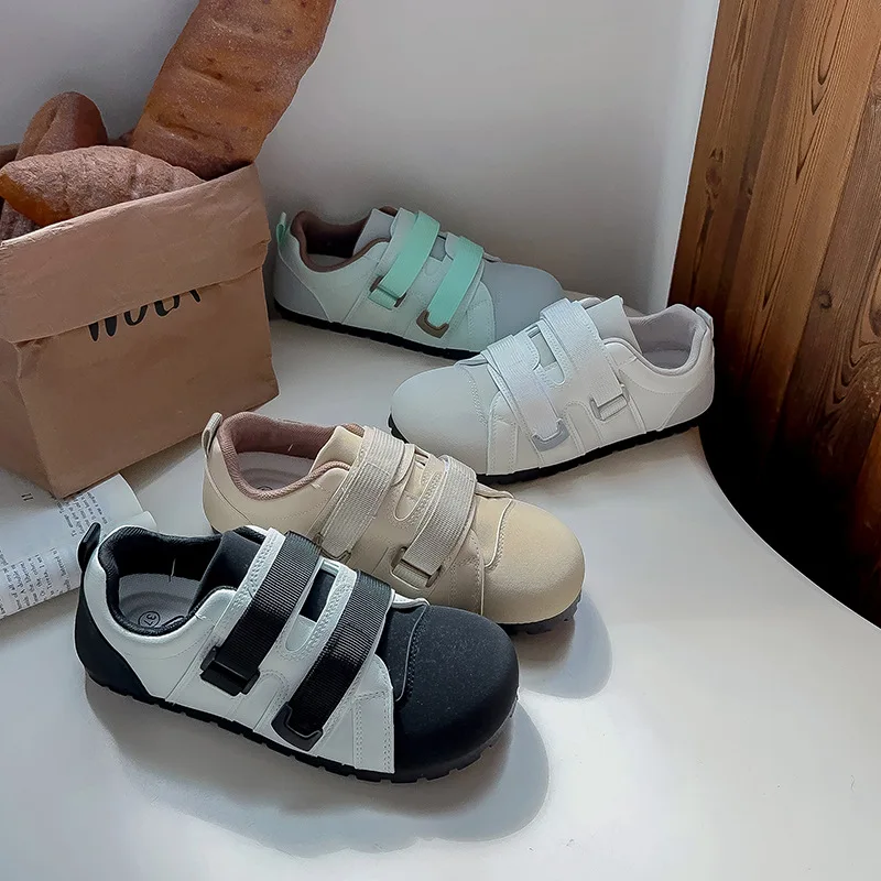 Breathable Soft Bottom Magic Stick New Women's Puff Ball Shoes Korean Style Canvas Sneakers Summer Low Top Cotton Lined
