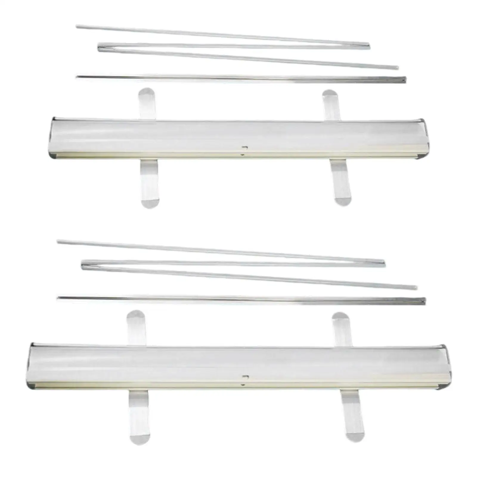 Roll Up Banner Stand Poster Sign Holder Portable Display Rack for Trade Show Exhibition Conference Business Marketing
