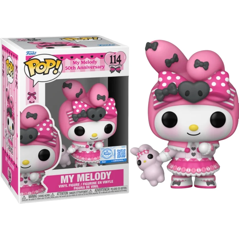 

Sanrio Hello Kitty Kuromi Cute Figure Doll Funko Pop Melody Q Version Collect Desktop Decor Sculpture Dolls Model Limited Gift