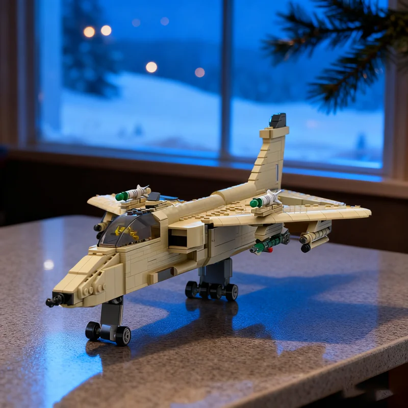 

938 шт. MOC RAF Sepecat Jaguar Gulf War Creator Модель Строительные игрушечные блоки Архитектура DIY креативные рождественские подарки идея День рождения