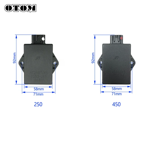 Imagen 2 del producto OTOM AC sin límite de velocidad 8 pines encendido CDI motocicleta carreras dispositivo de encendedor Original para motor ZONGSHEN RX3 NC250 NC450 BSE