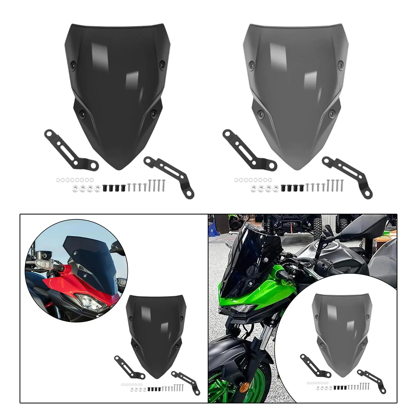 

Motorcycle Windscreen Accessories Simple Installation Sturdy Protection Replace