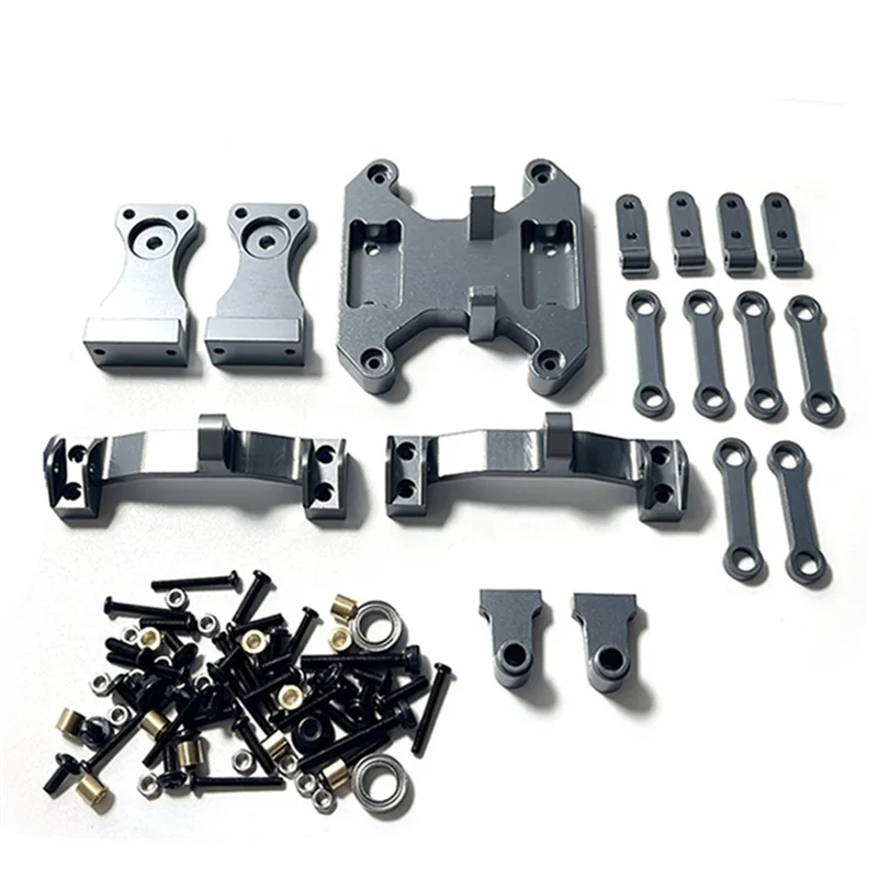 Metal Balance Chassis Board Seesaw Kit for WPL B16 B36 1/16 RC Car Upgrade Parts Modified Accessories,Titanium Color