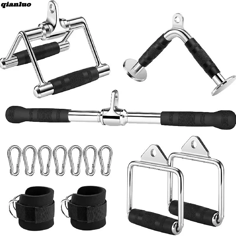 Longmen Frame Fitness Equipment Accessories, Triceps Trainer, Biceps Tension Rope, Double Ended Pull-down Rope, Black Trainer