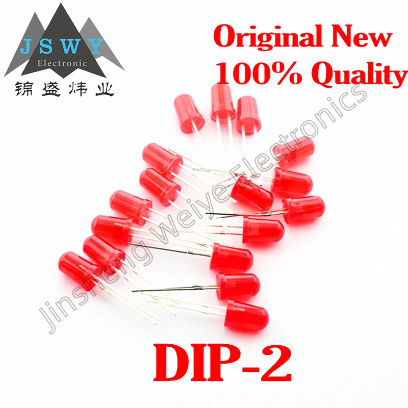 

(100pieces) 5MM LED lamp beads red yellow blue green emerald green 3MM plug-in lamp beads large inventory good quality spot