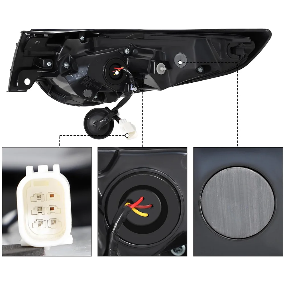 For Mazda CX‑30 2020‑2023 LED Rear Tail Light Brake Turn Signal Lamp High Brightness Replacement Assembly Auto Lighting Part