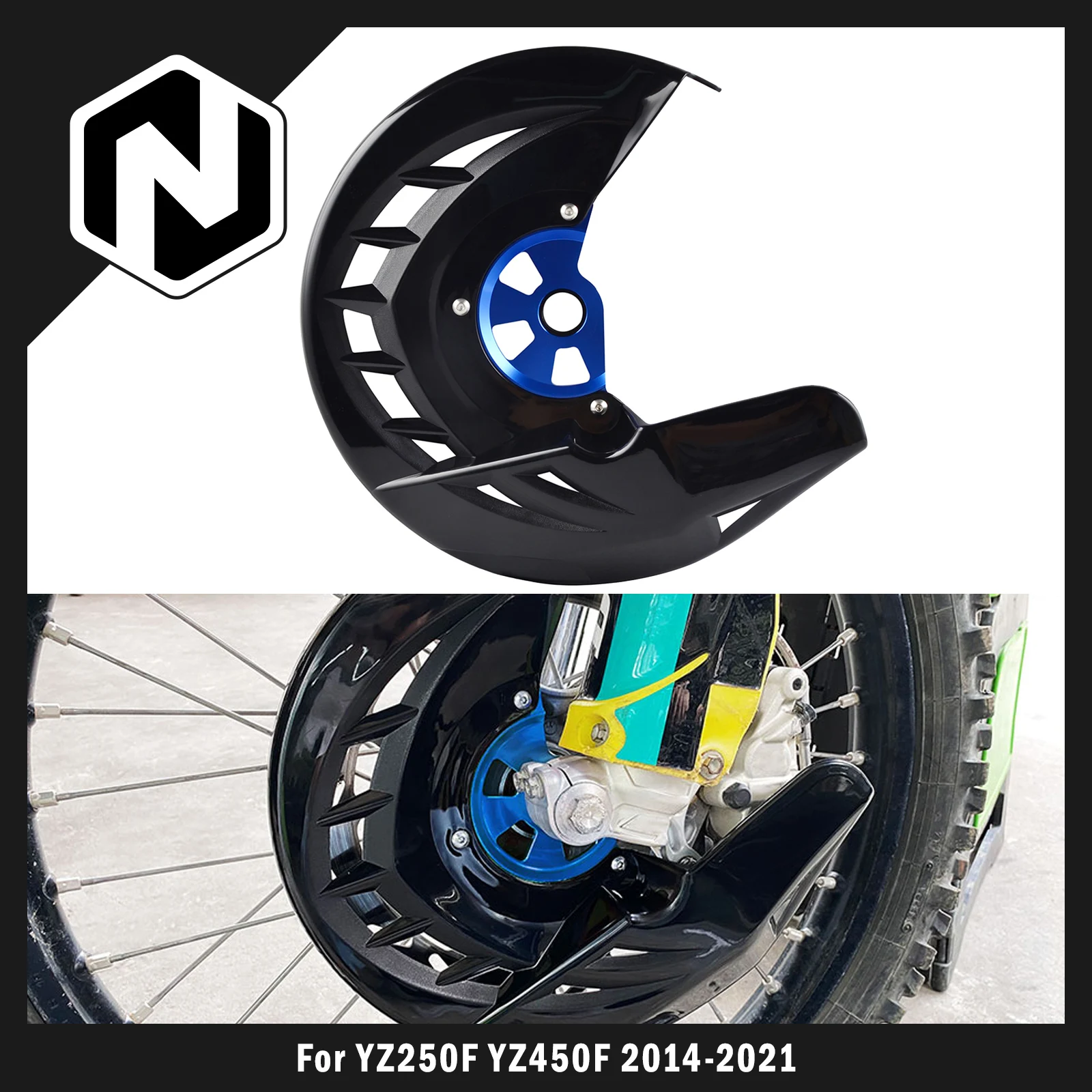 

NICECNC For Yamaha YZ250F YZ450F 2014-2021 YZ250FX YZ450FX 2021 YZ 250F 450F 250FX 450FX Front Brake Disc Guard Cover YZF 250