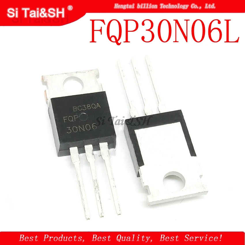 10PCS FQP30N06 FQP30N06L 30N06   Waterproof shell