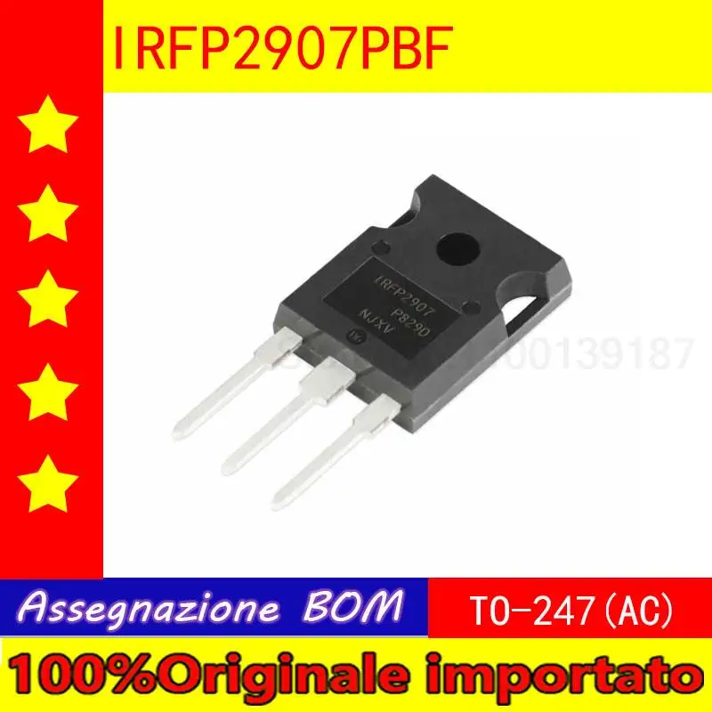 5PCS/LOT  Home furnishings IRFP2907PBF the TO - 247 (AC) N channel 75 v / 206 a upright MOSFET