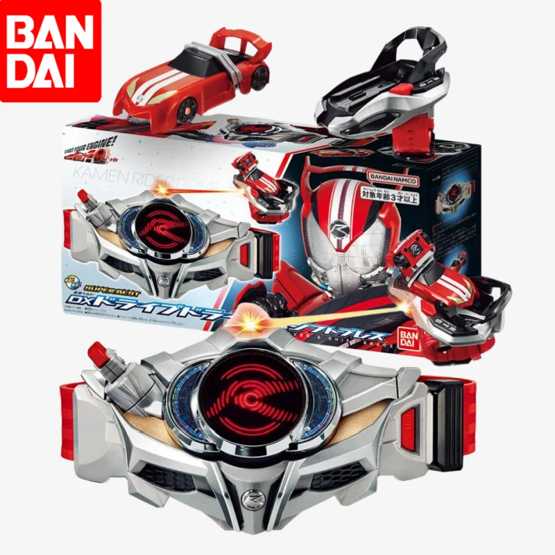 Bandai Kamen Rider-Cinturón de transformación y accesorios para conductor y soporte de cambio, figura de Anime, juguete de Cosplay, conductor Dx Ryuki