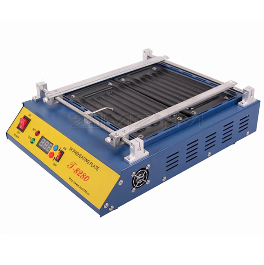 220V หรือ110V Puhui T8280 PCB Preheater IR อุ่นแผ่น T-8280 IR-อุ่นเตาอบ0-450degree องศาเซลเซียส Solder ซ่อม